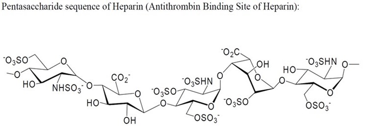 Pentasaccharide sequence of Heparin (Antithrombin Binding Site of Heparin)