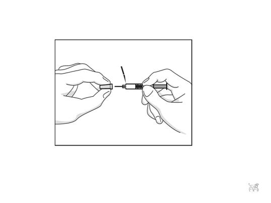 Bilden beskriver hur nålskyddet avlägsnas.