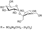Bild på kemisk struktur för Sukralfat