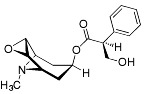 Bild på kemisk struktur för Hyoscin