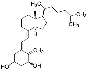 Bild på kemisk struktur för Alfakalcidol