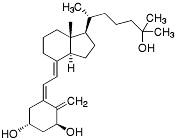 Bild på kemisk struktur för Kalcitriol