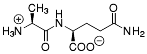 Bild på kemisk struktur för Alanyl-glutamin