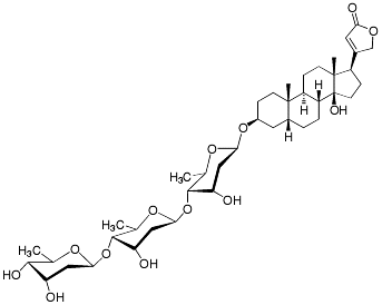 Bild på kemisk struktur för Digitoxin