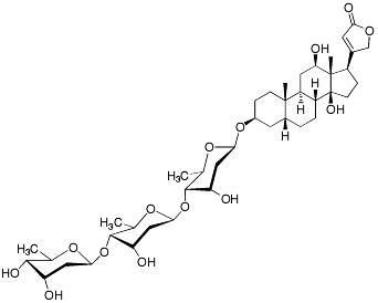 Bild på kemisk struktur för Digoxin