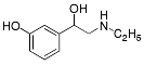 Bild på kemisk struktur för Etilefrin