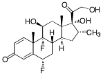 Bild på kemisk struktur för Flumetasonpivalat