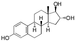 Bild på kemisk struktur för Estriol