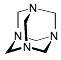 Bild på kemisk struktur för Metenamin