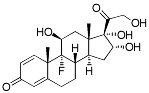 Bild på kemisk struktur för Triamcinolonacetonid