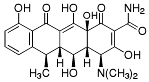 Bild på kemisk struktur för Doxycyklin (vattenfri)