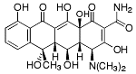 Bild på kemisk struktur för Oxitetracyklin (vattenfri)