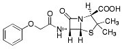 Bild på kemisk struktur för Fenoximetylpenicillin