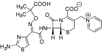 Bild på kemisk struktur för Ceftazidim (vattenfritt)