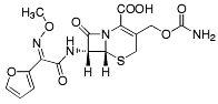 Bild på kemisk struktur för Cefuroxim