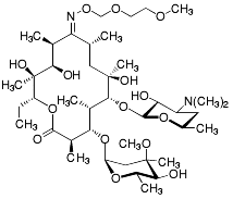 Bild på kemisk struktur för Roxitromycin