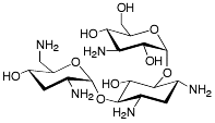 Bild på kemisk struktur för Tobramycin
