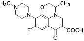 Bild på kemisk struktur för Ofloxacin