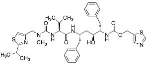 Bild på kemisk struktur för Ritonavir