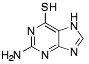 Bild på kemisk struktur för Tioguanin