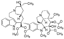 Bild på kemisk struktur för Vinblastin