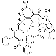 Bild på kemisk struktur för Paklitaxel