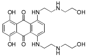 Bild på kemisk struktur för Mitoxantron