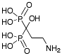 Bild på kemisk struktur för Pamidronsyra