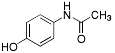 Bild på kemisk struktur för Paracetamol