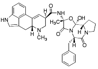 Bild på kemisk struktur för Ergotamin