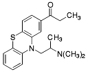 Bild på kemisk struktur för Propiomazin
