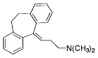 Bild på kemisk struktur för Amitriptylin