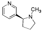 Bild på kemisk struktur för Nikotin