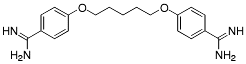 Bild på kemisk struktur för Pentamidin