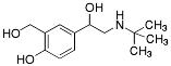 Bild på kemisk struktur för Salbutamol
