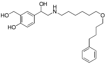 Bild på kemisk struktur för Salmeterol