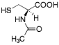 Bild på kemisk struktur för Acetylcystein