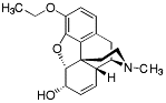 Bild på kemisk struktur för Etylmorfin