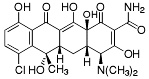 Bild på kemisk struktur för Klortetracyklin