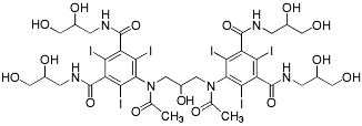 Bild på kemisk struktur för Jodixanol