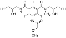 Bild på kemisk struktur för Jopromid