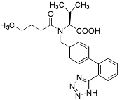 Bild på kemisk struktur för Valsartan