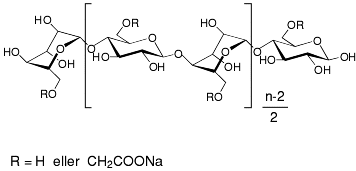 Bild på kemisk struktur för Karmellos