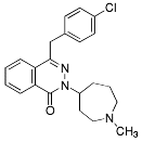 Bild på kemisk struktur för Azelastin