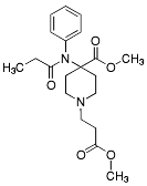 Bild på kemisk struktur för Remifentanil