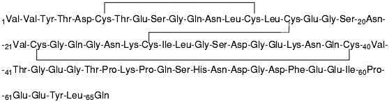 Bild på kemisk struktur för Desirudin