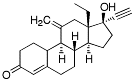 Bild på kemisk struktur för Etonogestrel