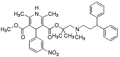 Bild på kemisk struktur för Lerkanidipin