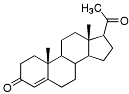 Bild på kemisk struktur för Progesteron