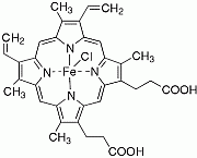 Bild på kemisk struktur för Hemin